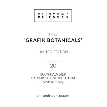 Silk Scarf - Grafik Botanicals